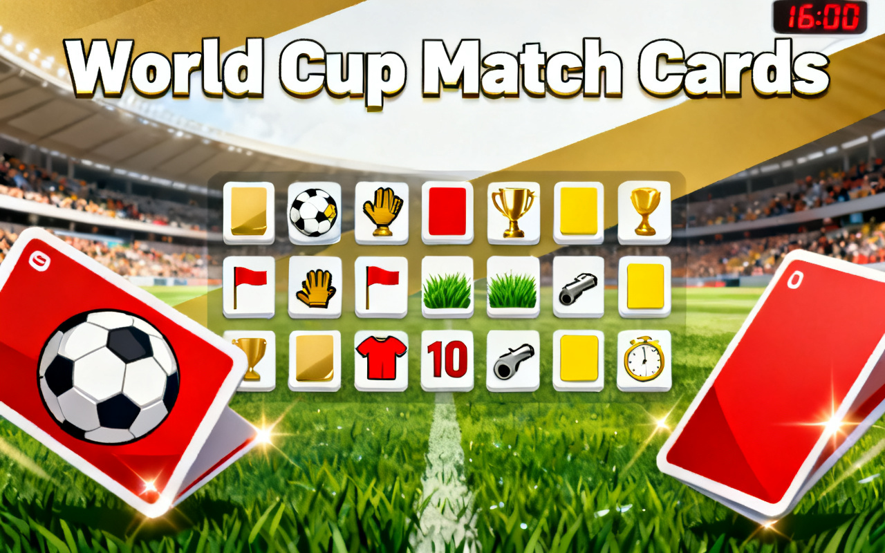 World Cup Match Cards matching game made with SoonLab