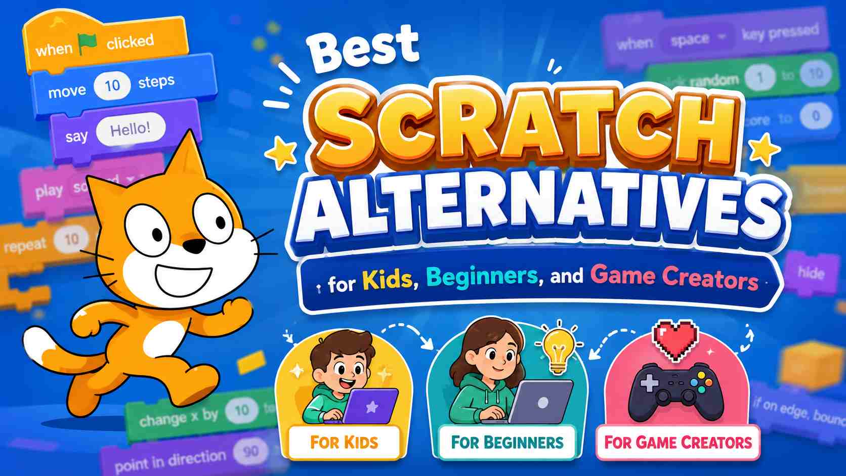 Best Scratch Alternatives for Kids, Beginners, and Game Creators