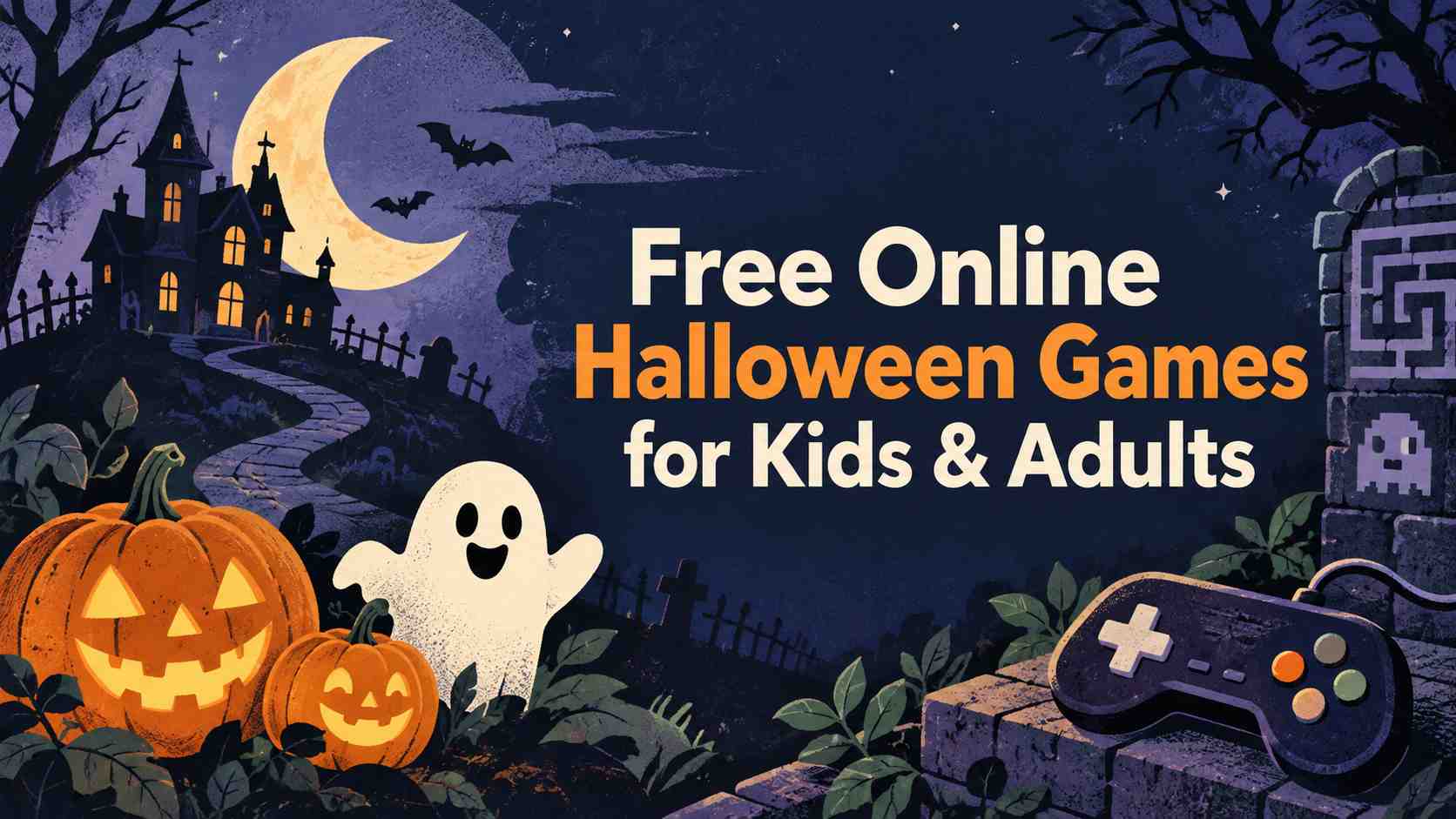 Free online Halloween games for kids and adults
