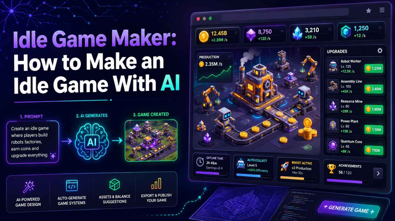 Idle Game Maker: How to Make an Idle Game With AI