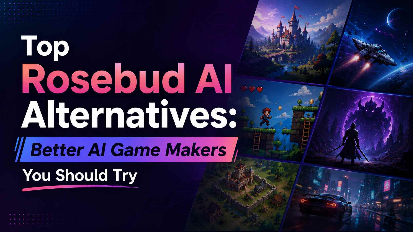 Top Rosebud AI Alternatives: Better AI Game Makers You Should Try