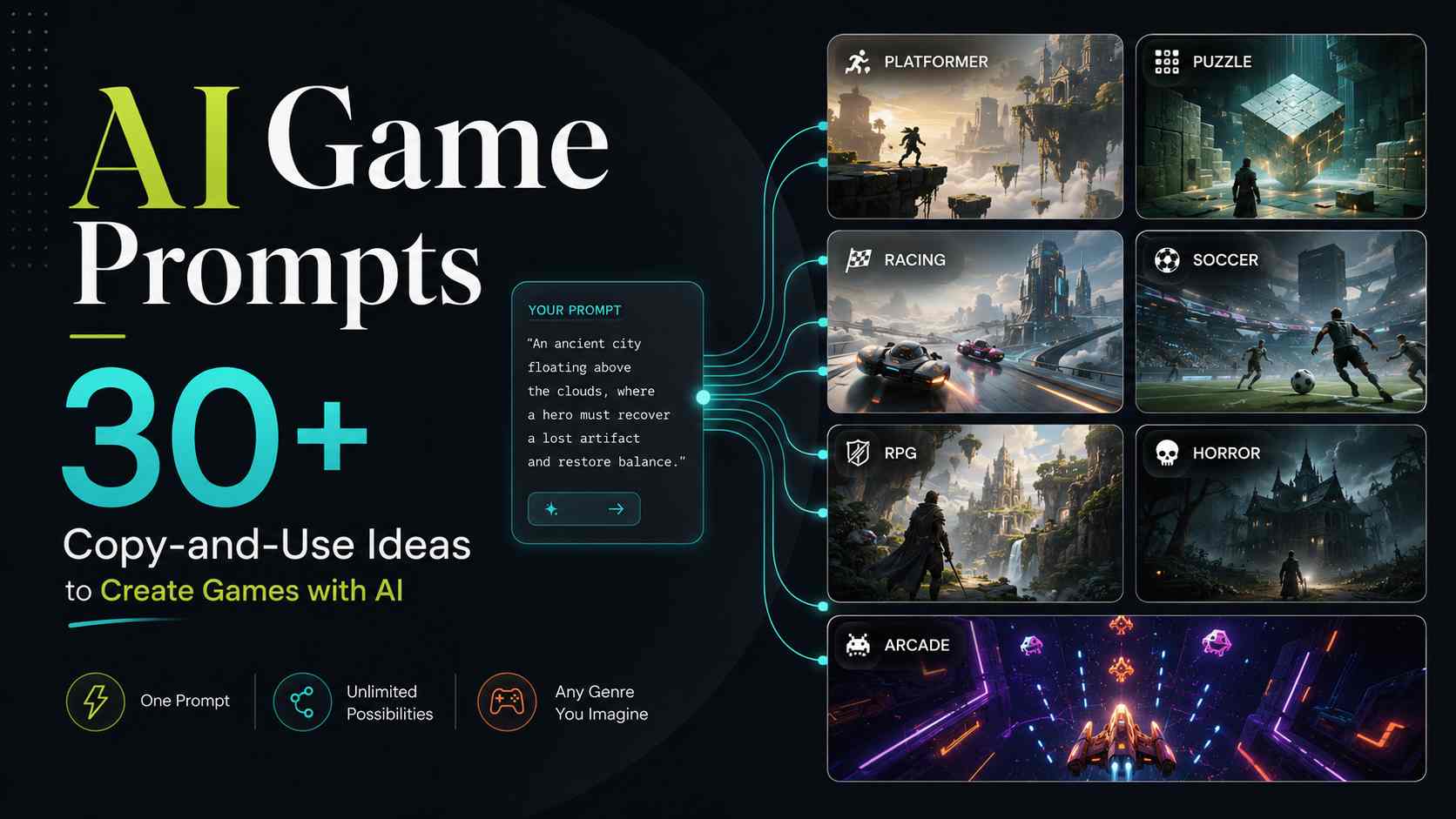 AI Game Prompts: 35 Copy-and-Use Ideas to Create Games with AI