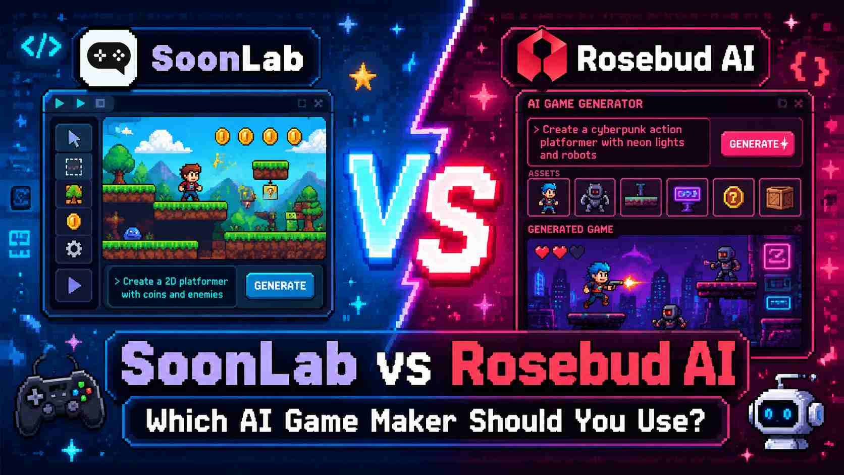 SoonLab vs Rosebud AI: Which AI Game Maker Should You Use?