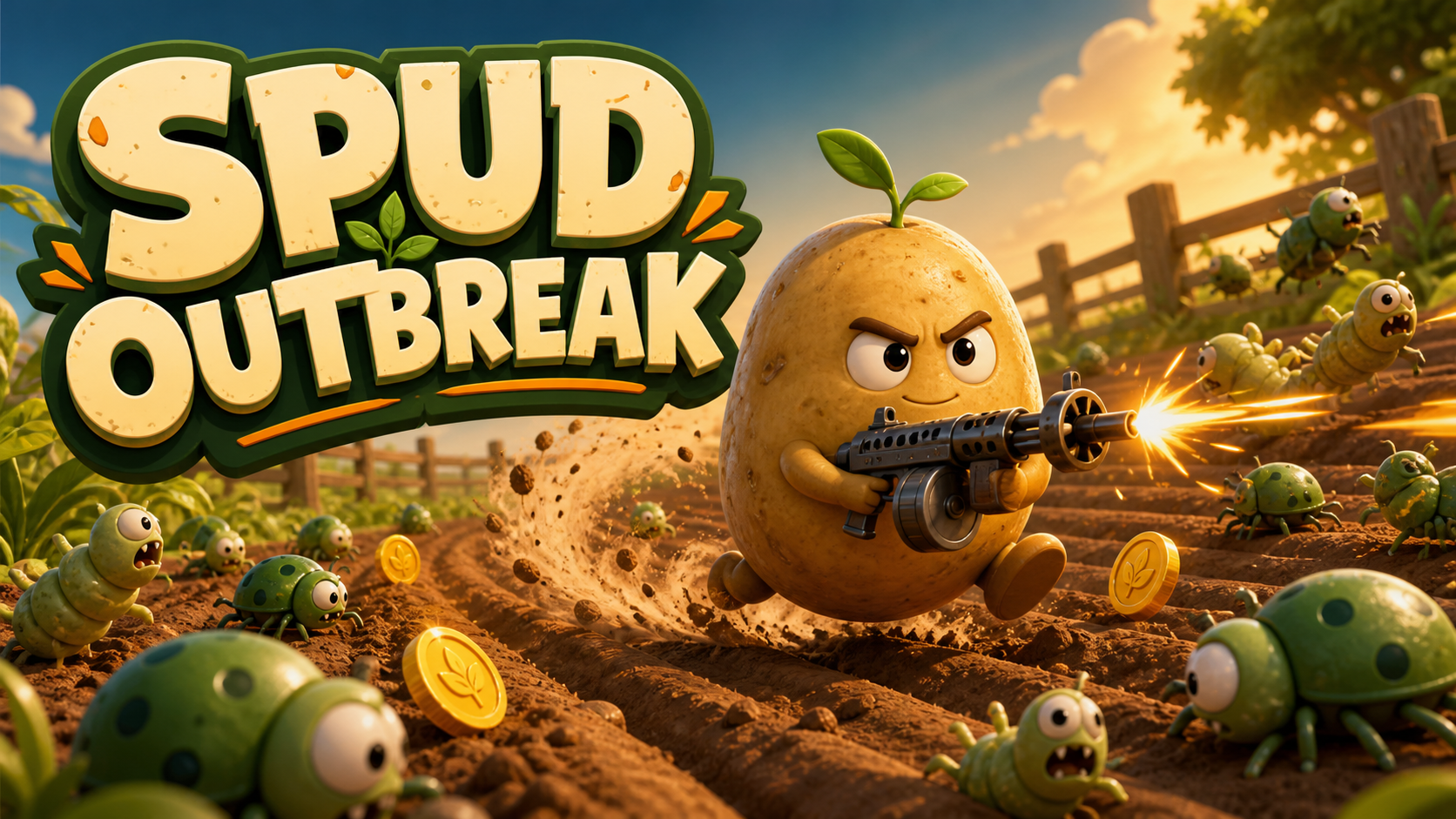 Spud Outbreak farm survival shooter game