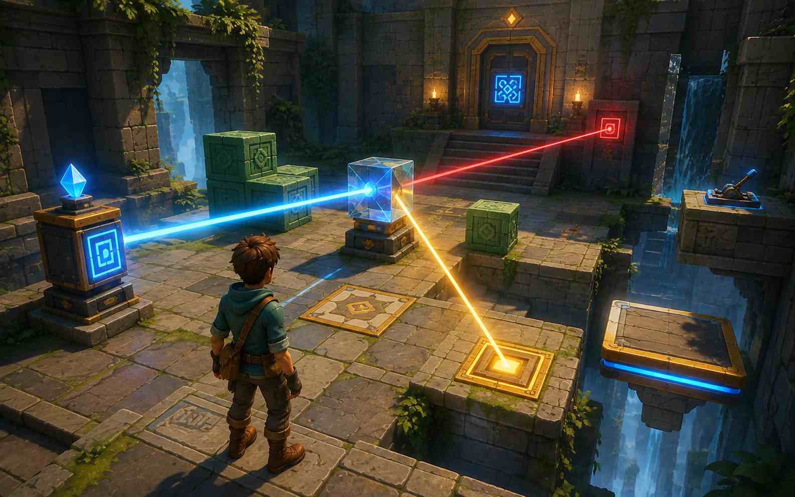 Create a 3D puzzle game