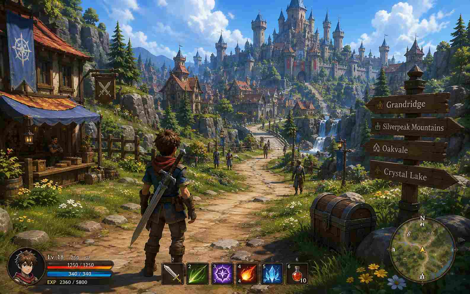 Create a 3D RPG game