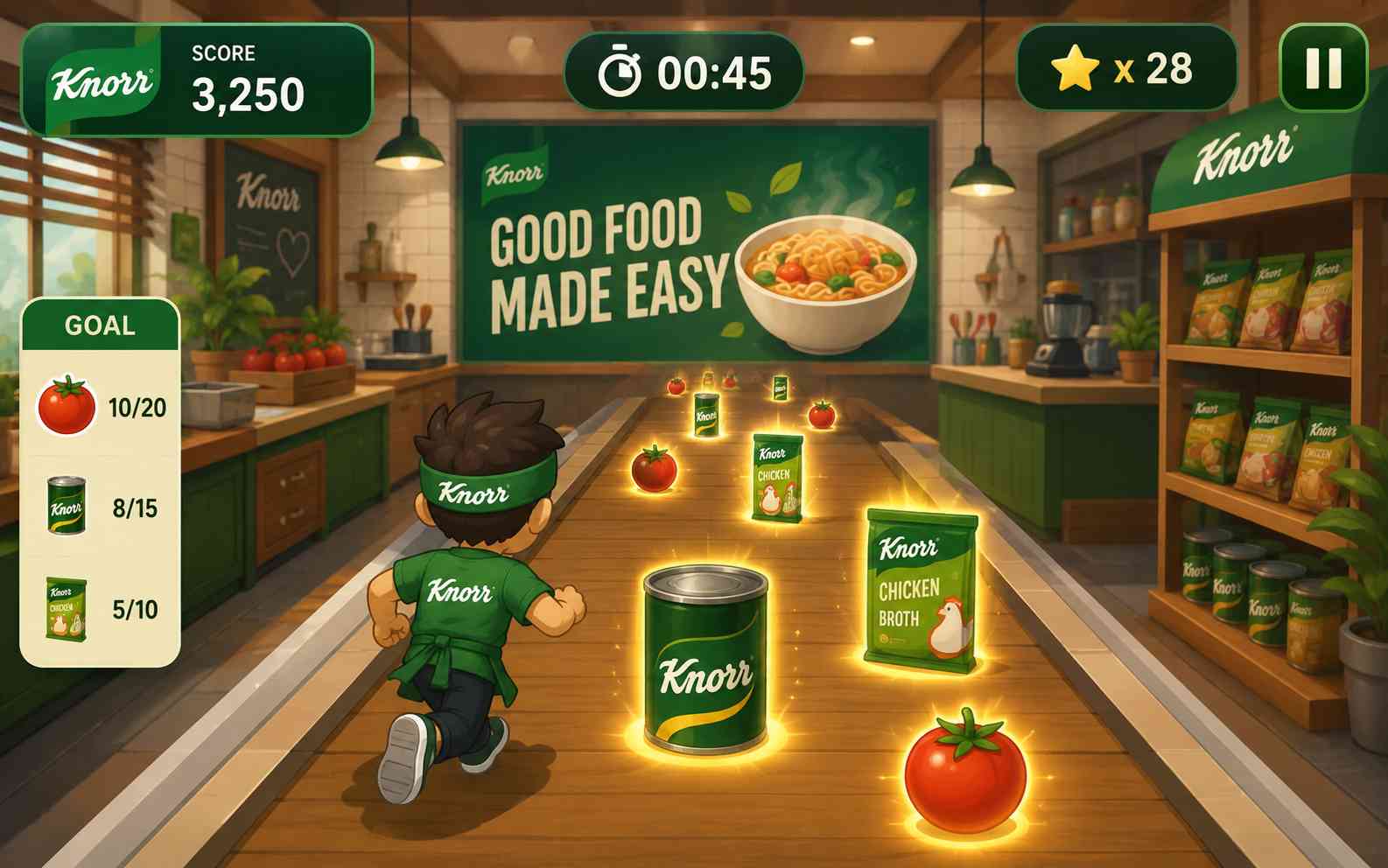 Branded advergame created for a marketing campaign