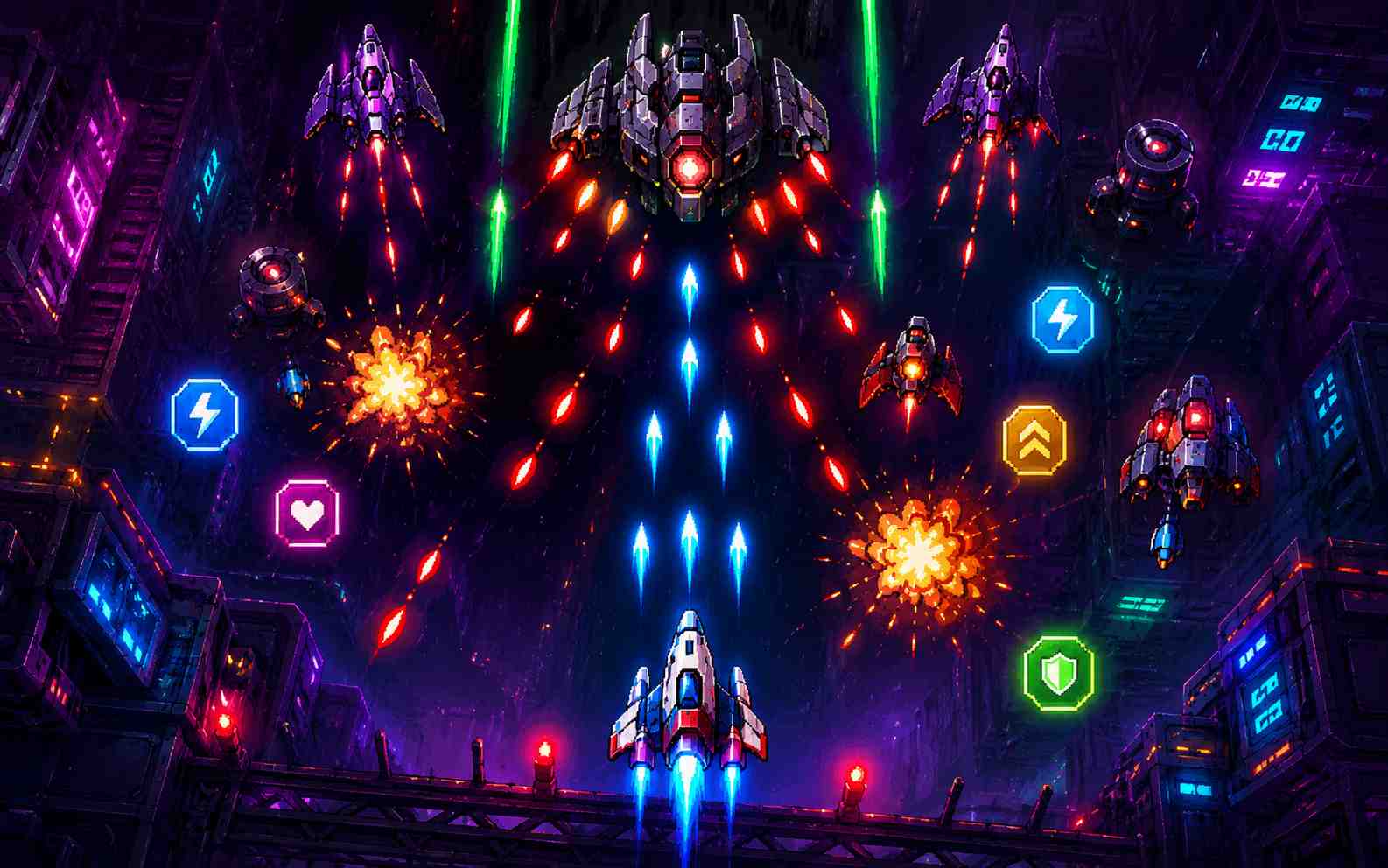 Create an arcade shooter game