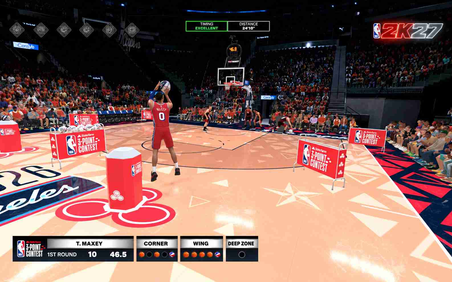 create three-point contest basketball game with SoonLab