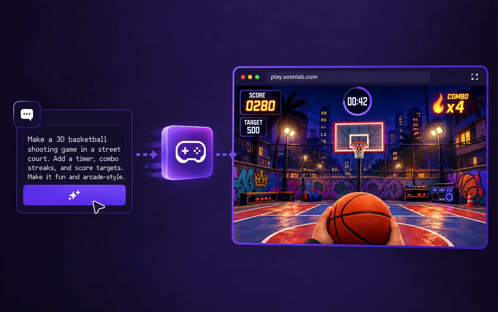 create basketball game without coding