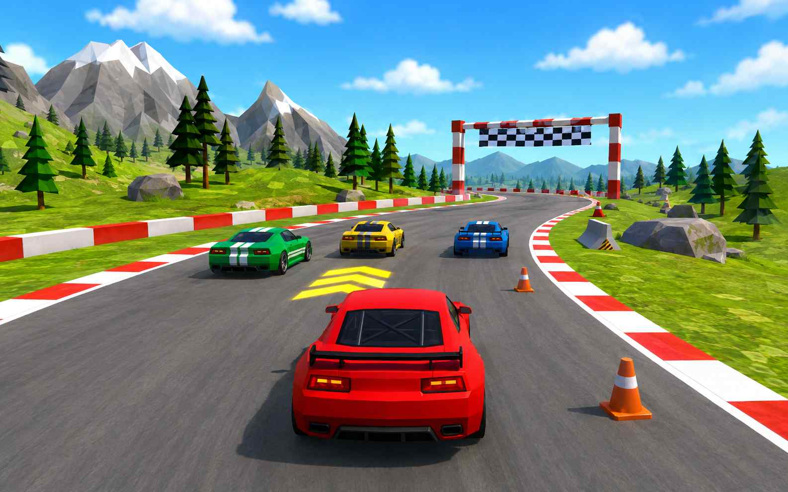 Arcade racing game created with SoonLab car game maker