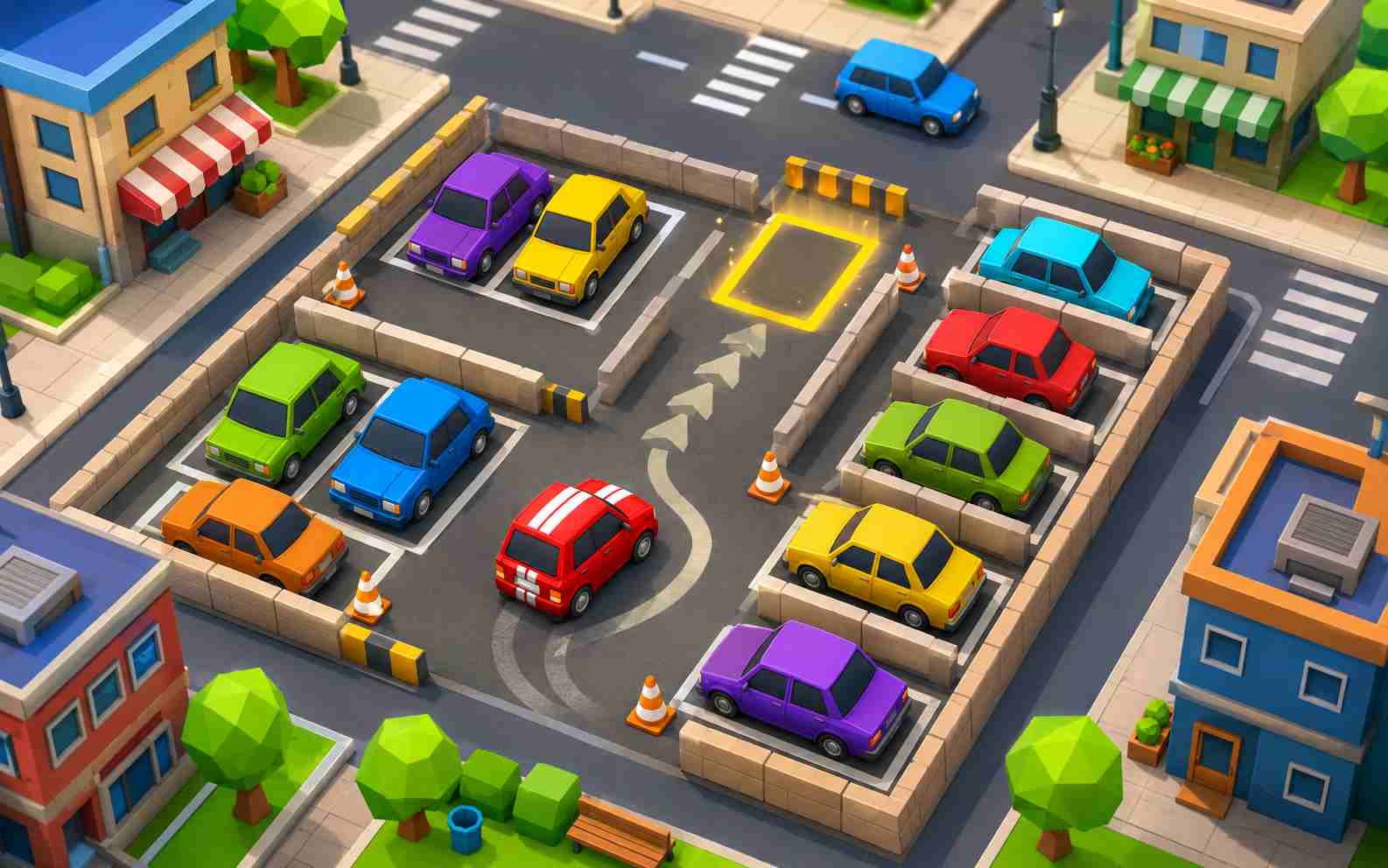 Car parking challenge made with AI