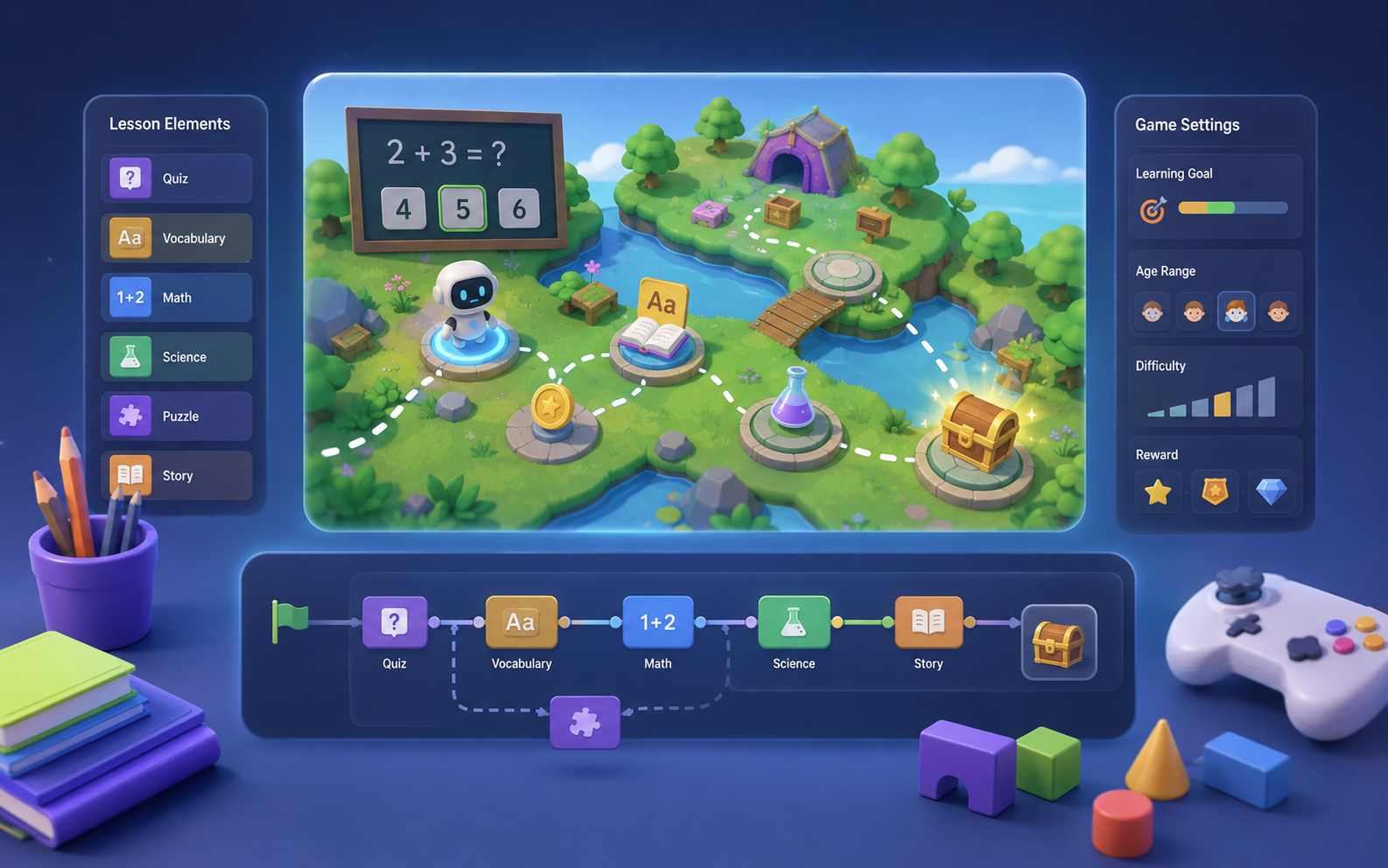 Turn a learning goal into an educational game mechanic