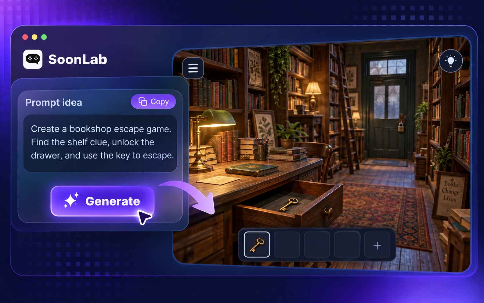 make escape game in SoonLab