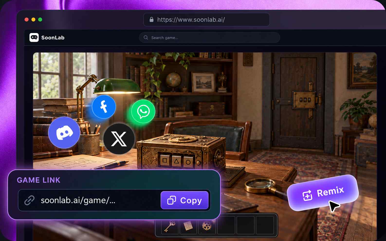 share your own escape room game freely