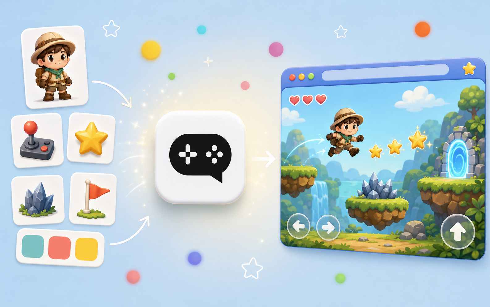 Turn text into playable HTML5 games