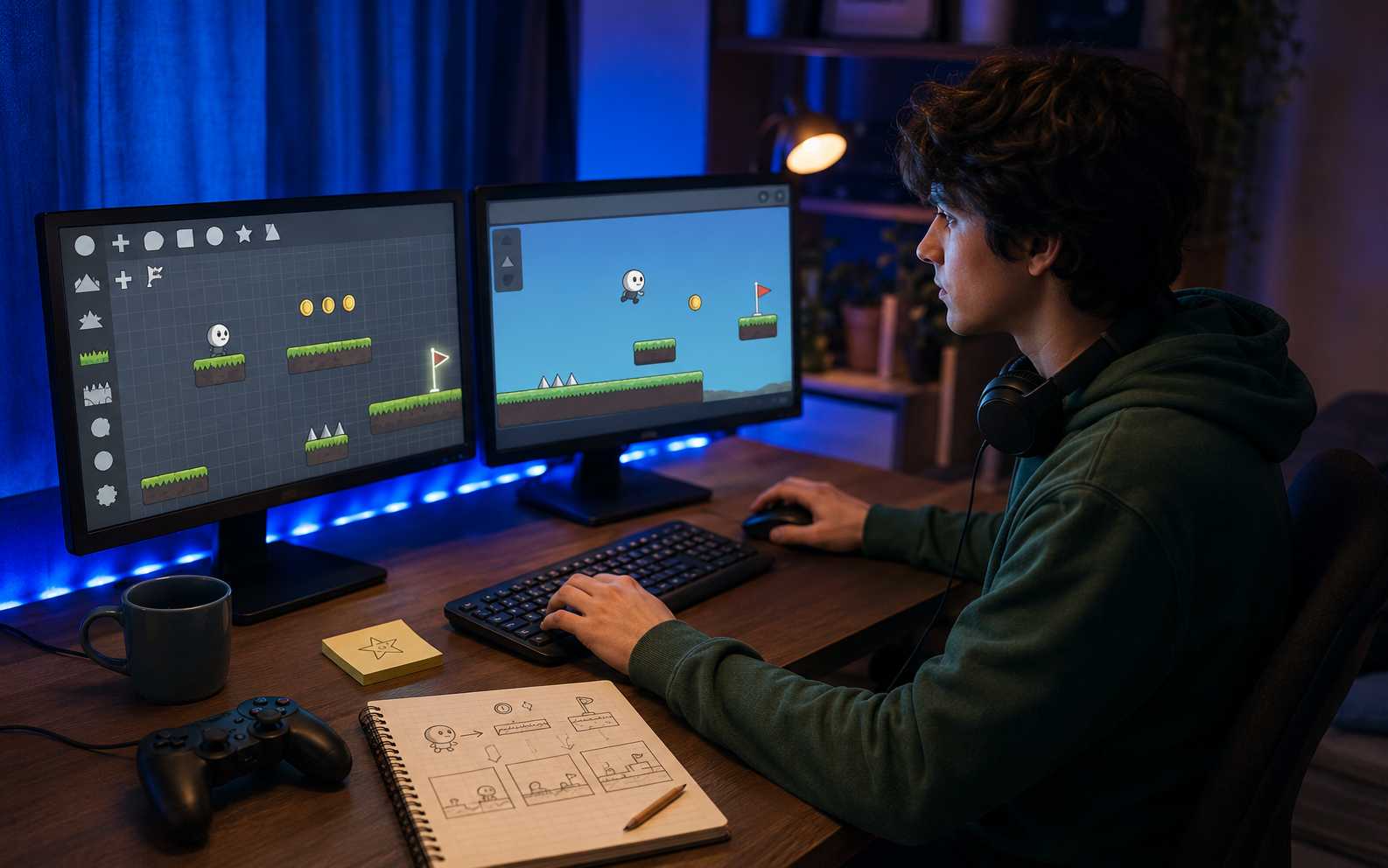 HTML5 game maker for beginners and no-code creators