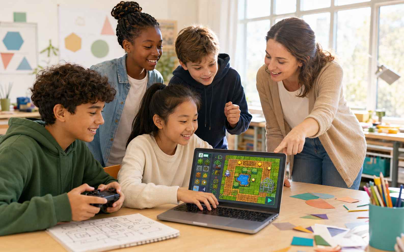 HTML5 game maker for teachers students and content creators