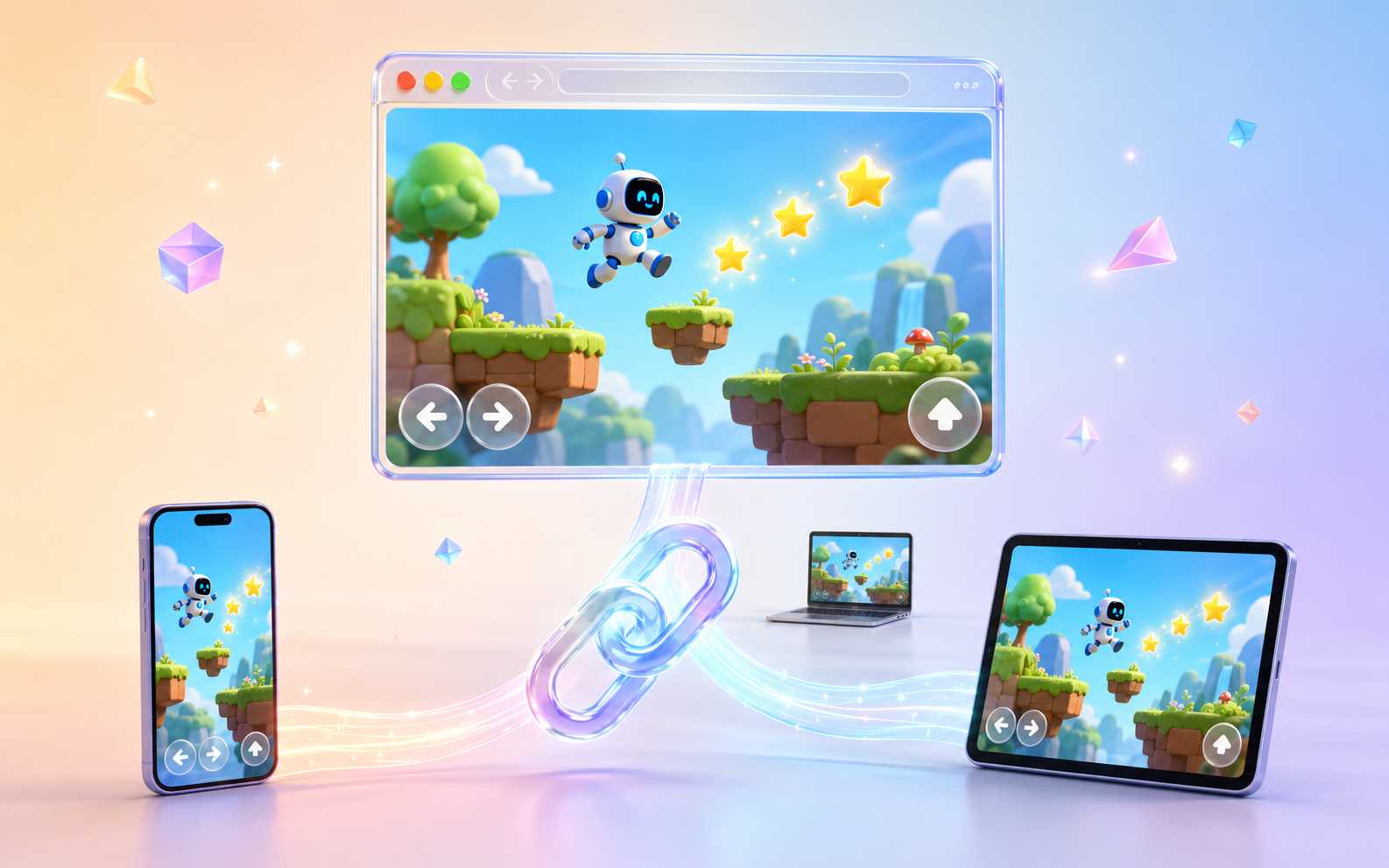 HTML5 browser game shared with an online link