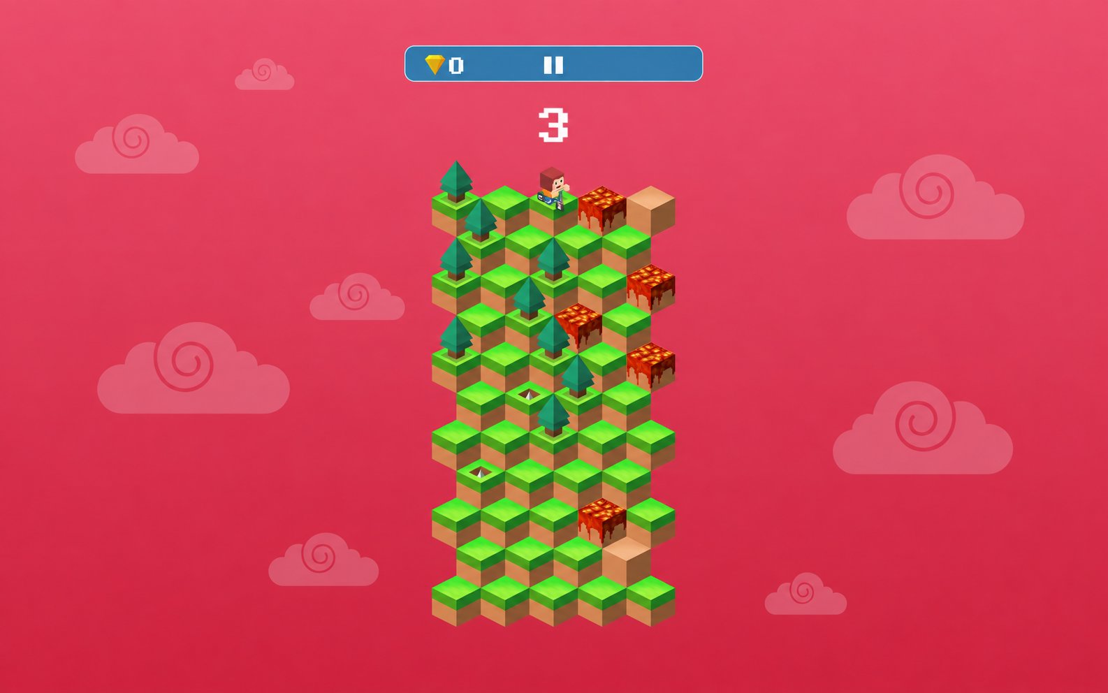 Down the hill cover game created with SoonLab