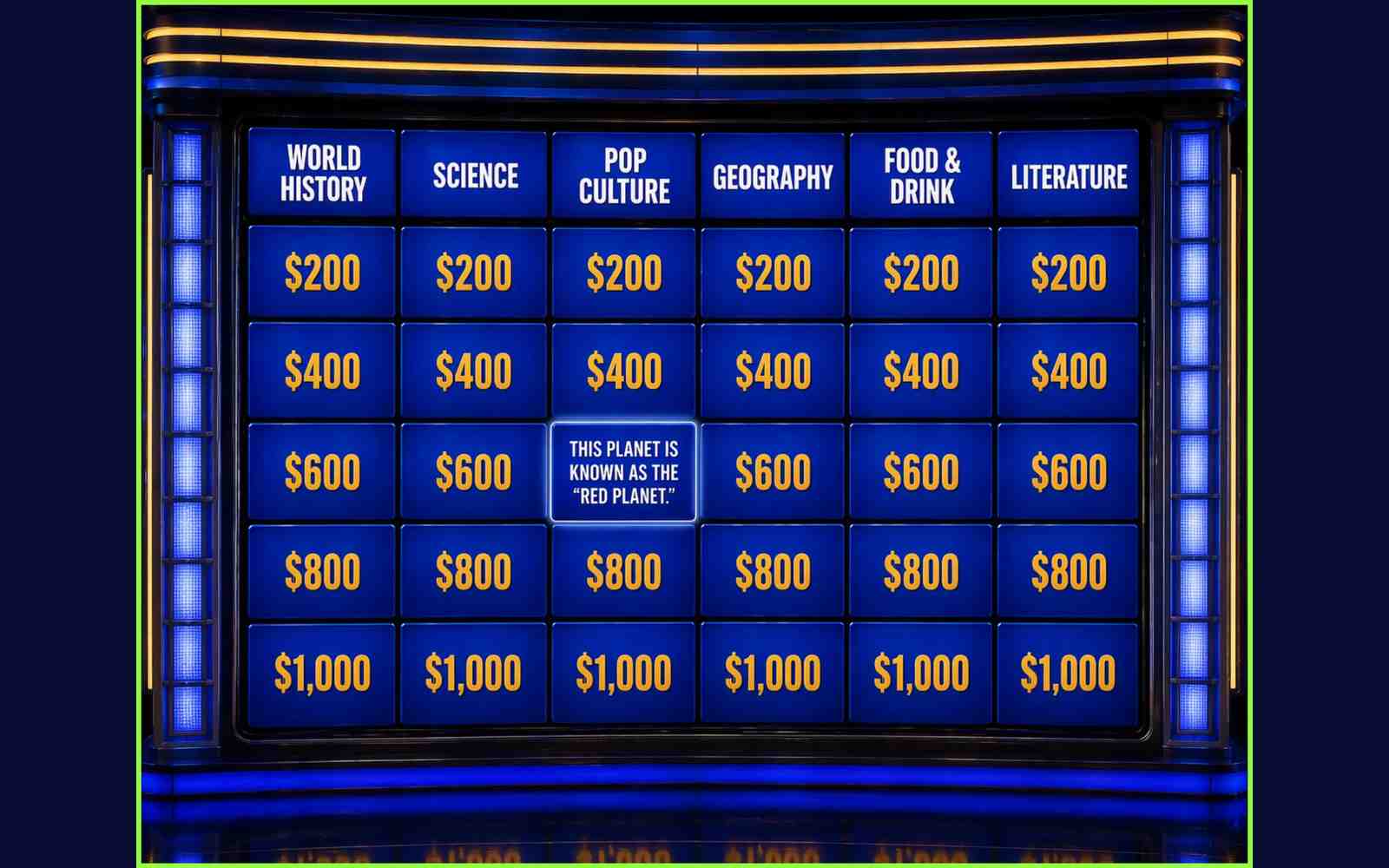 Playtest a Jeopardy-style game in the browser