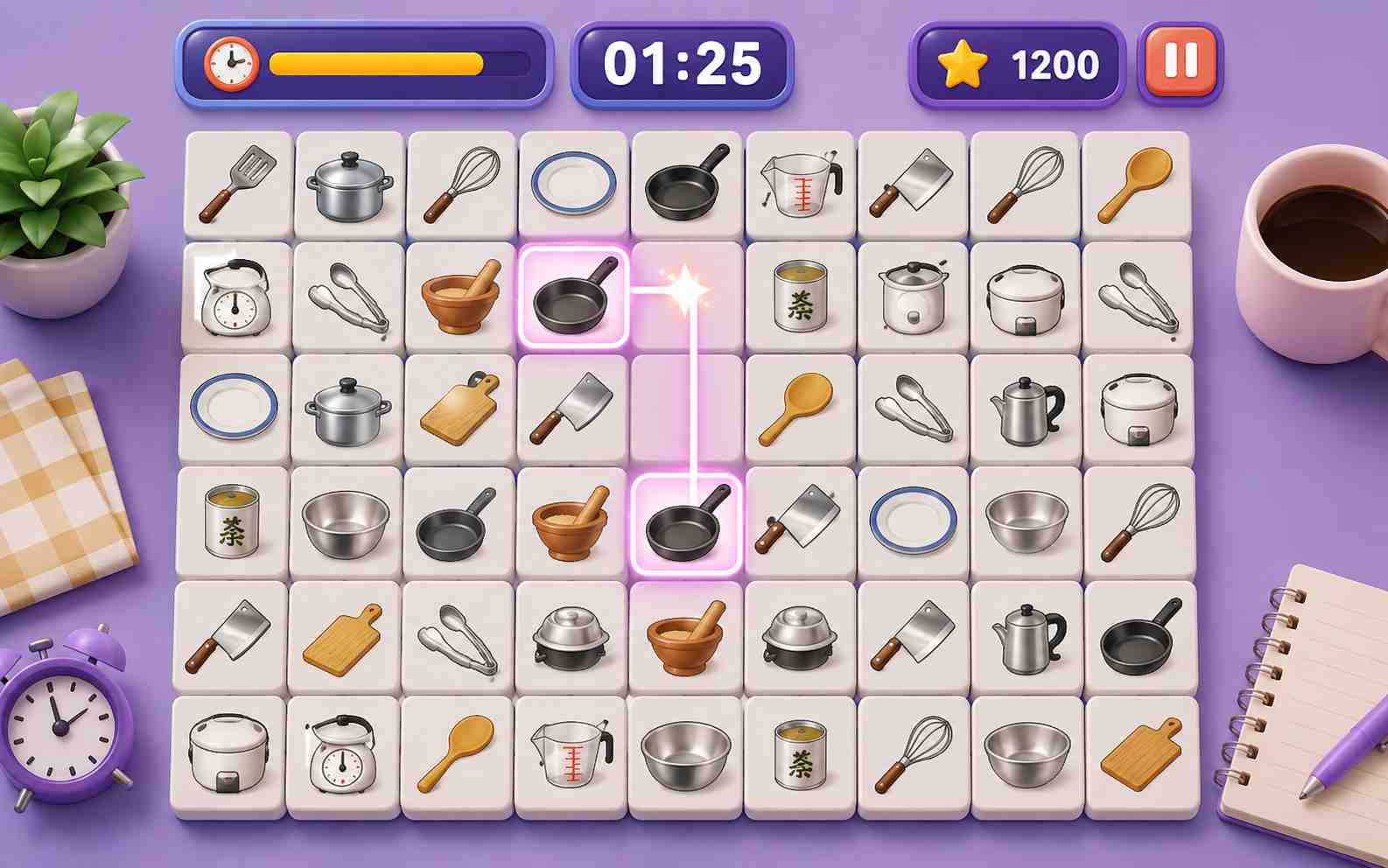 Timed online matching game challenge