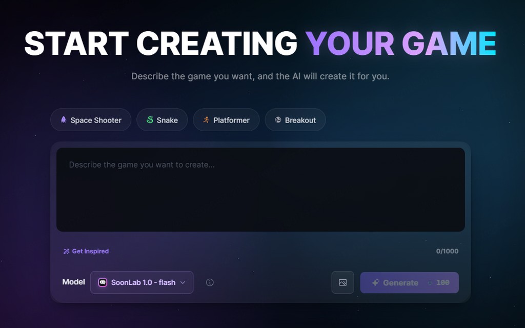 Create a playable game with a no-code game maker