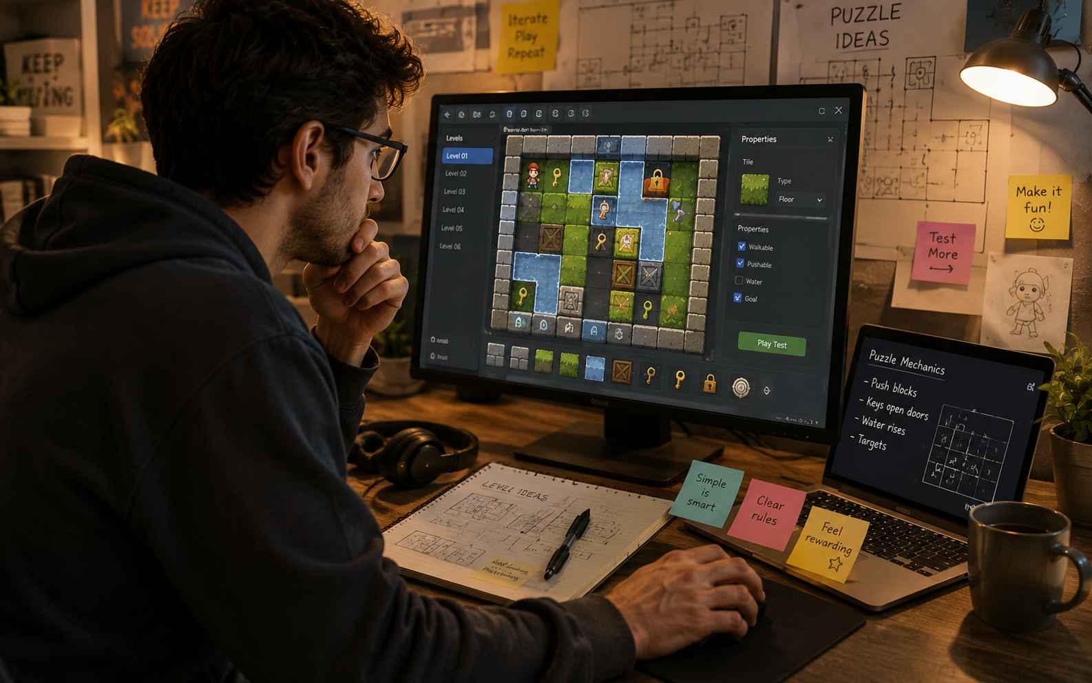 Puzzle game maker for indie designers and prototypers