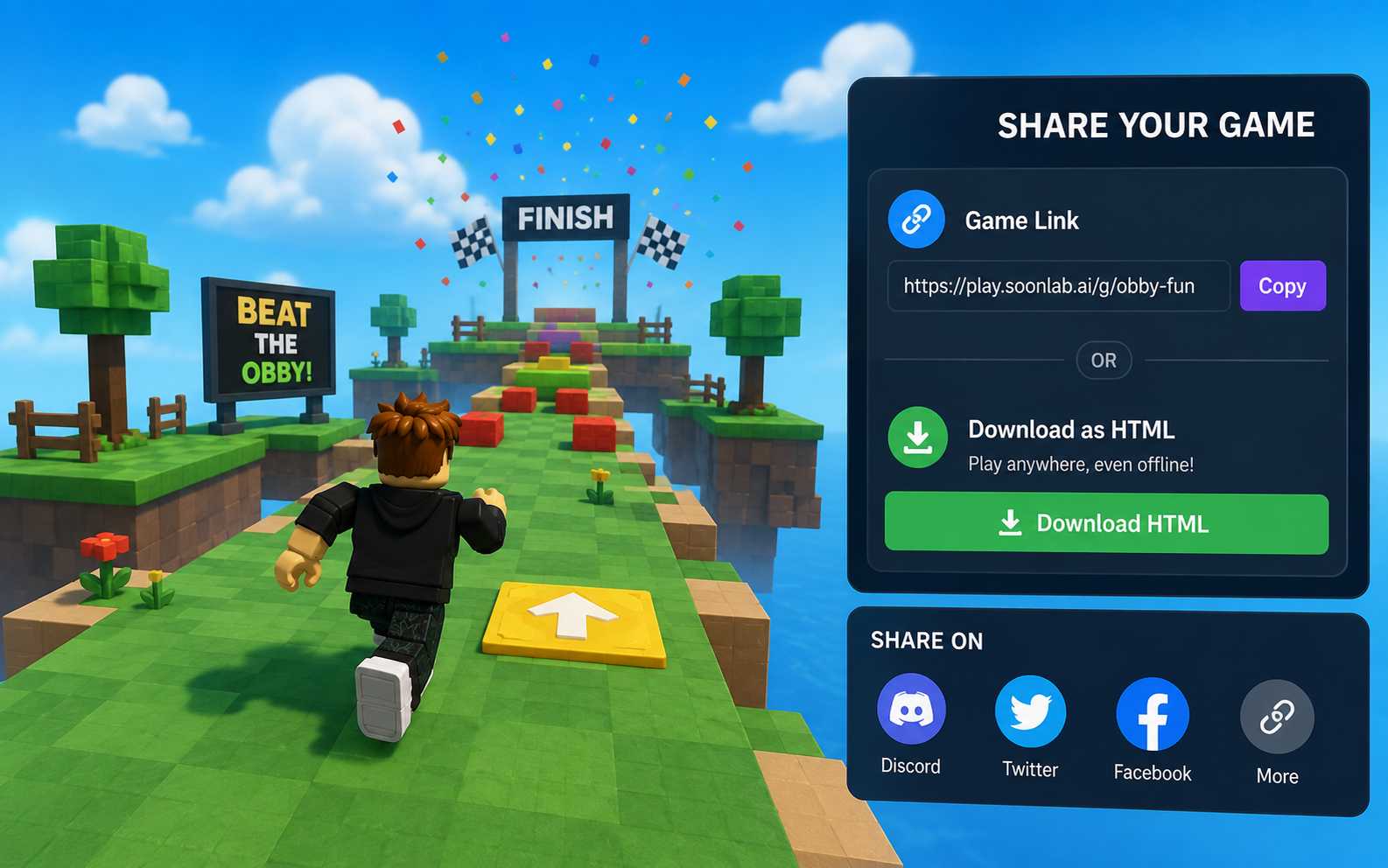 Share or download a Roblox-style HTML game