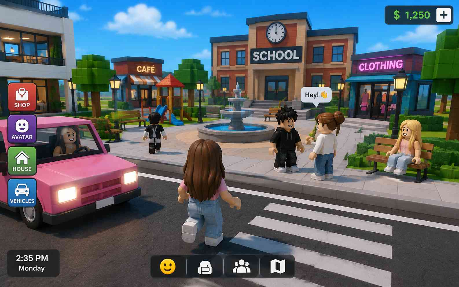 Create a roleplay Roblox-style game