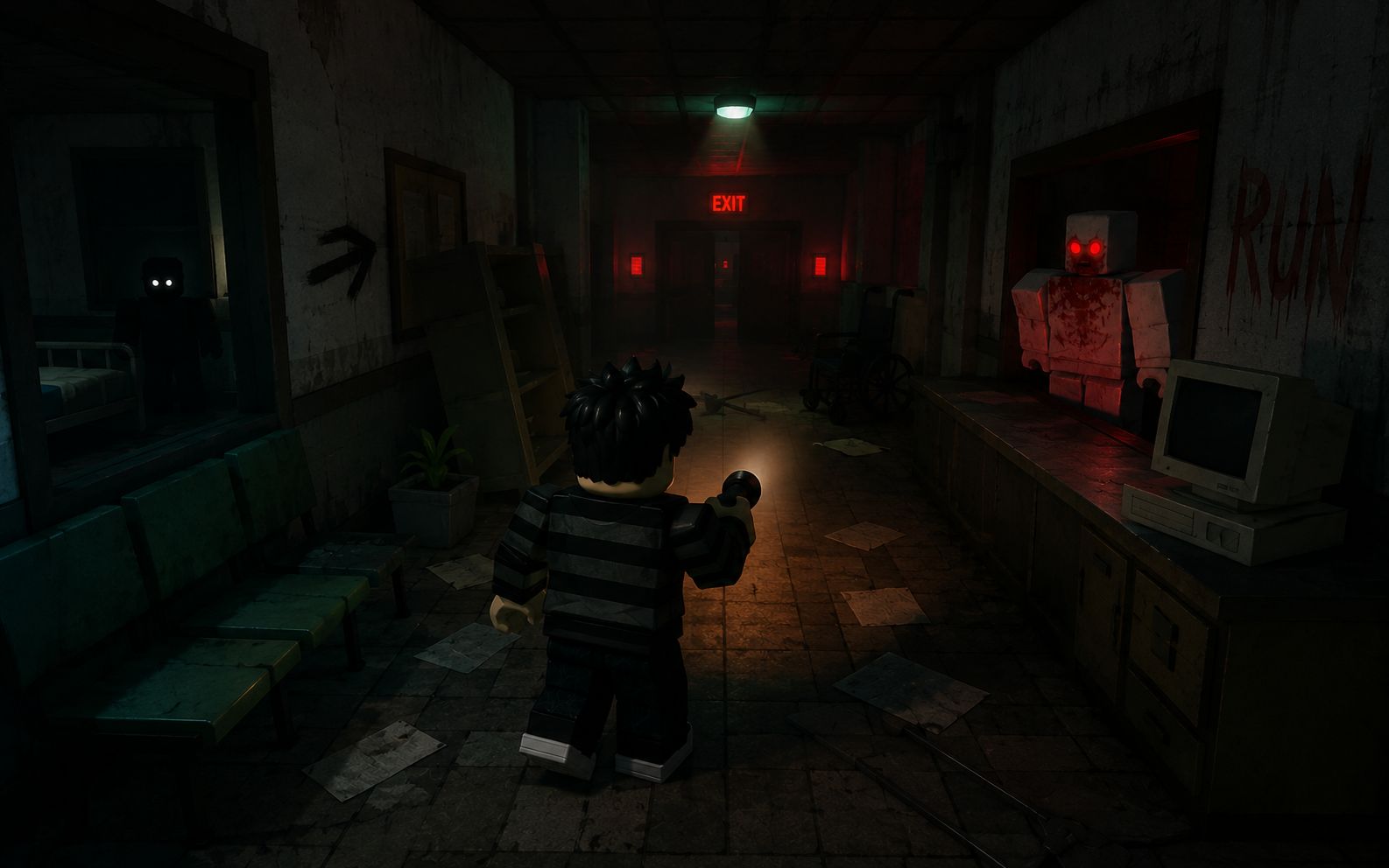 Create a horror Roblox-style game