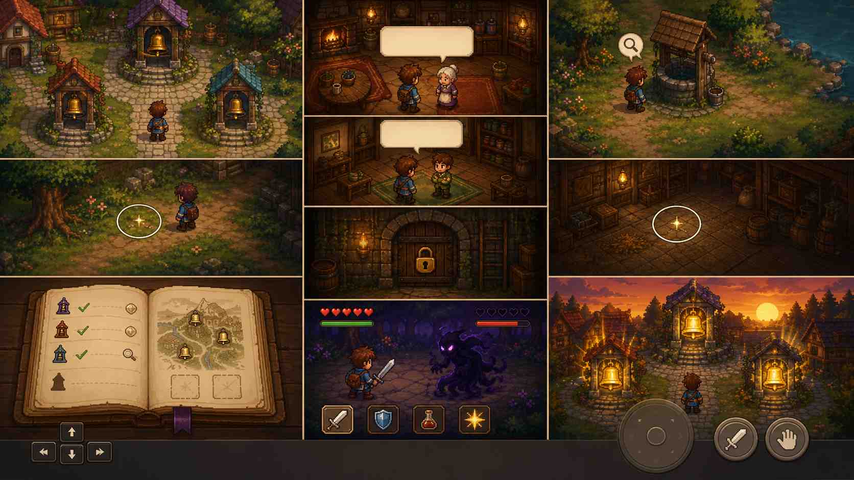 Village of Three Bells RPG prompt example