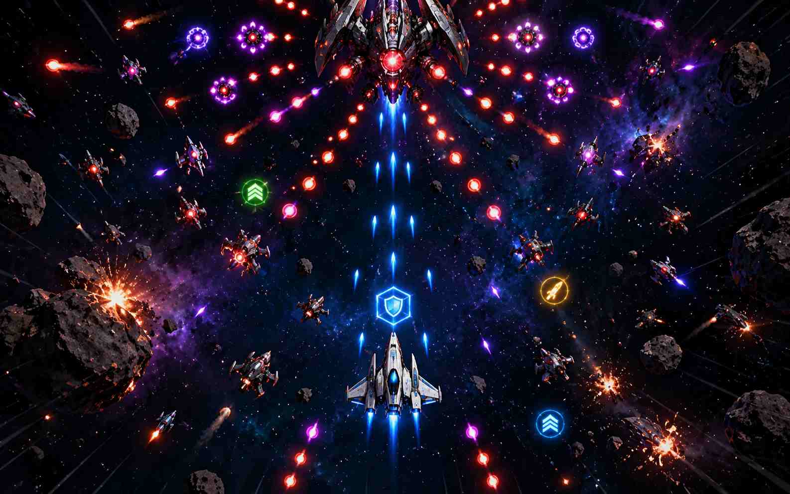 Create a space or bullet hell shooting game