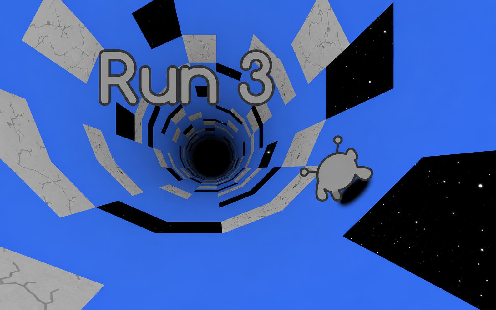 Run 3 space tunnel platform game