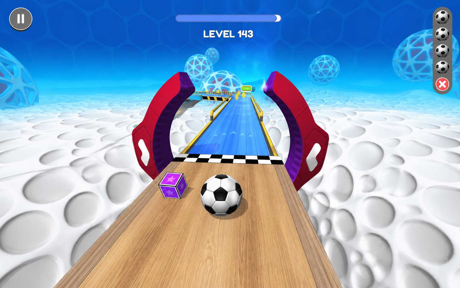 Going Balls narrow 3D track game