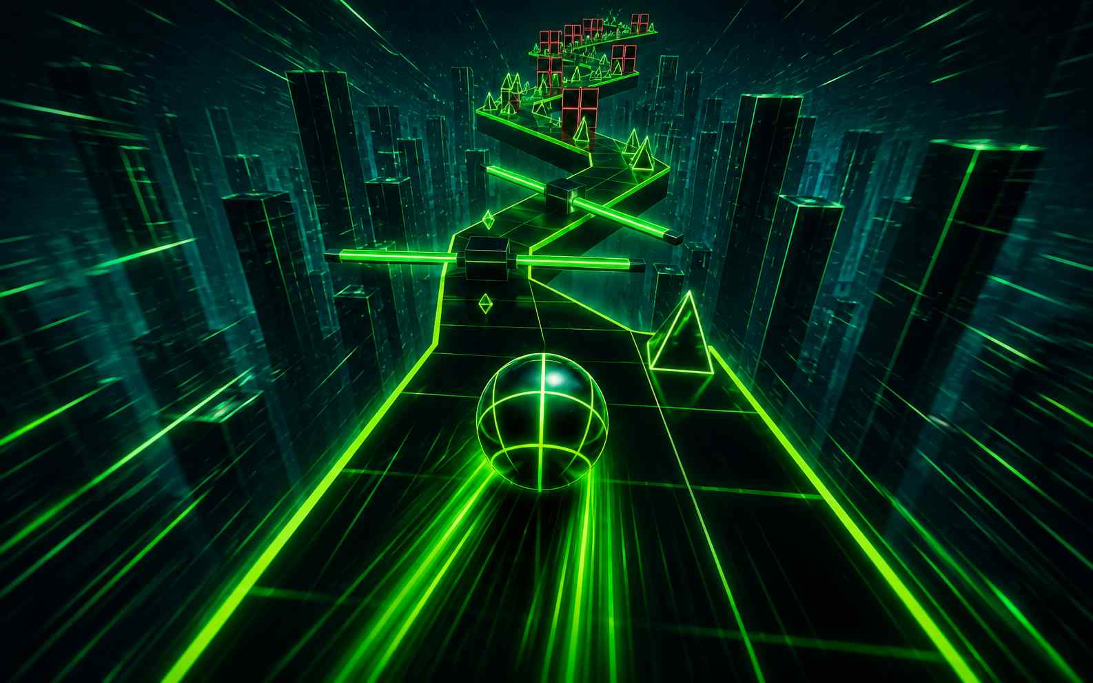 Increasing speed in a 3D obstacle game