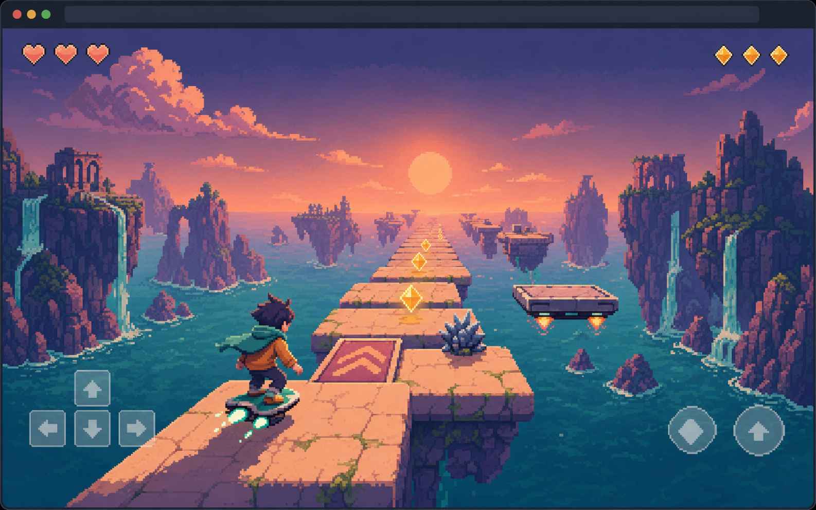 HTML5 game running directly in a web browser