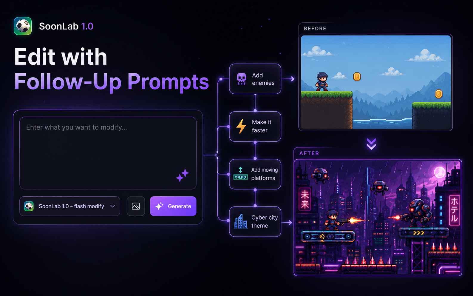 Edit the Game with Follow-Up Prompts
