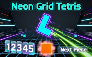 Neon Grid Tetris
