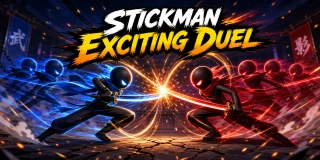 Stickman exciting duel