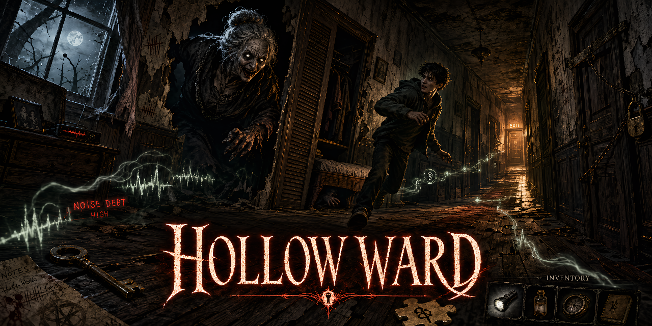 Hollow Ward horror game made with SoonLab