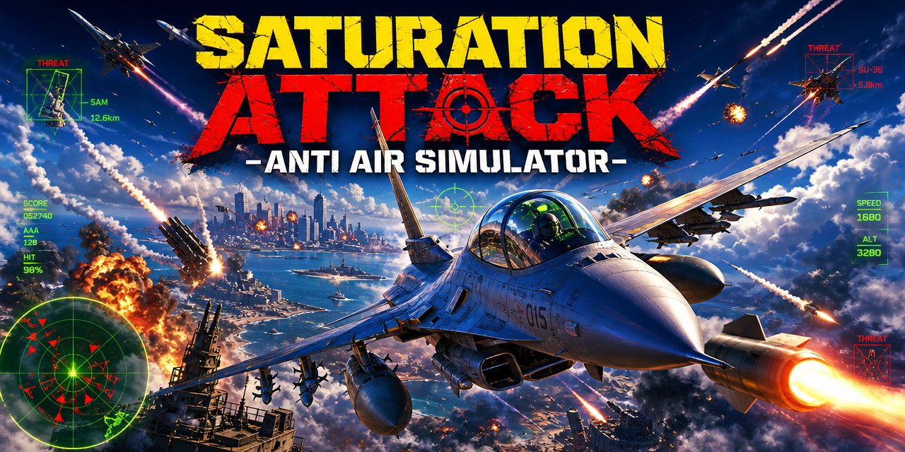 SATURATION ATTACK action game created with SoonLab